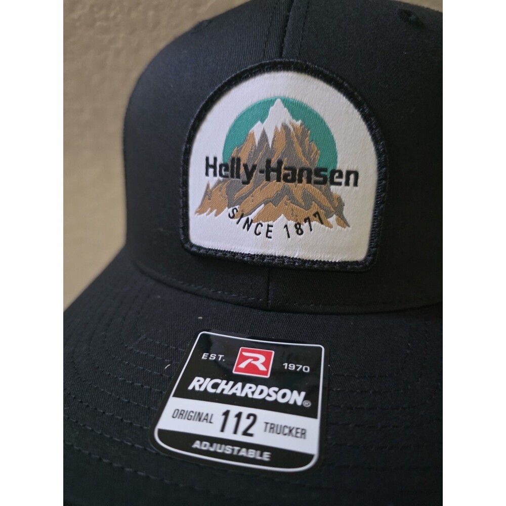 Helly Hansen Hat Cap Blue Strapback Spellout Moun… - image 6